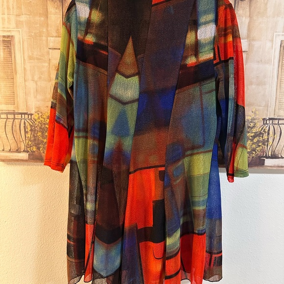 💙Colorblock mesh cardigan💙 - Picture 3 of 3